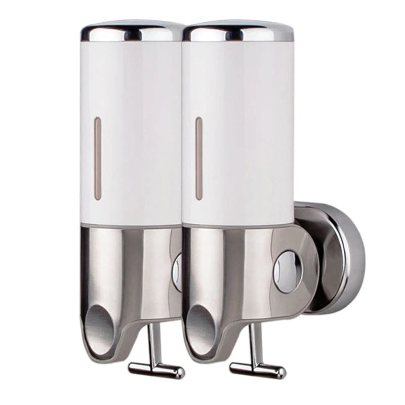 BowLift | Soap holder & dispenser Wall mounted Stainless steel Bathroom Shower soap dispenser pump