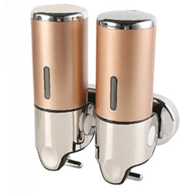BowLift | Soap holder & dispenser Wall mounted Stainless steel Bathroom Shower soap dispenser pump