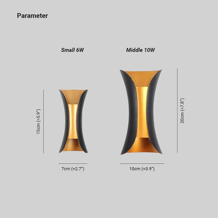 BowLift | Metal Modern Outdoor Wall Lamp