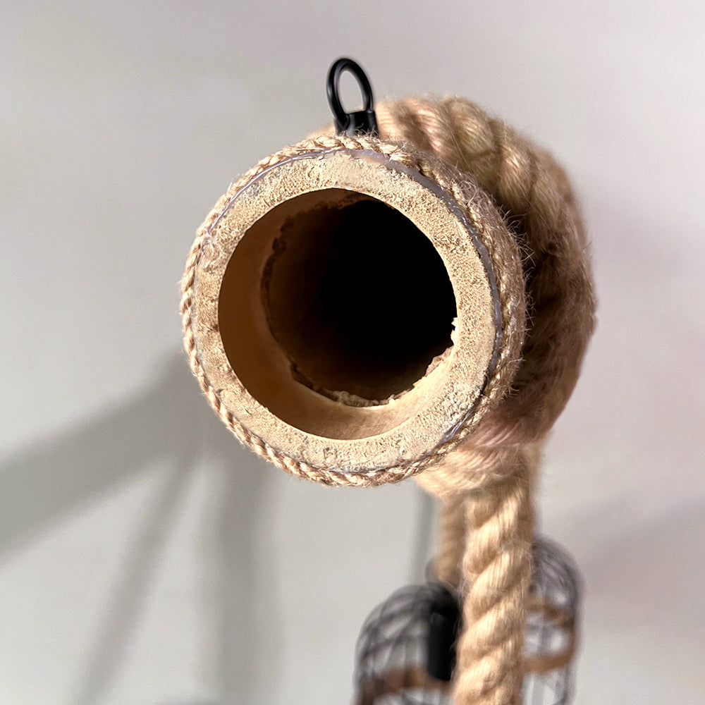 BowLift | AlessioGlow - Luxury Retro Wood and Metal Pendant Light