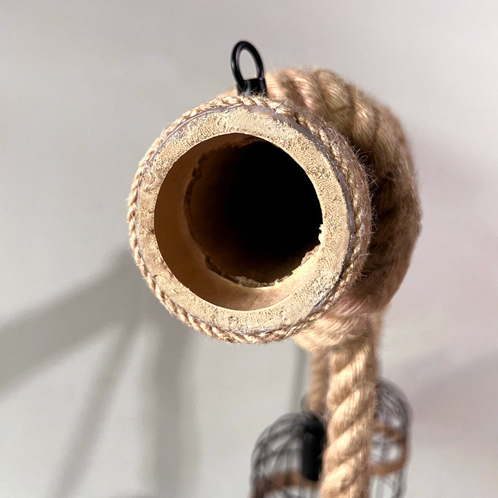 BowLift | AlessioGlow - Luxury Retro Wood and Metal Pendant Light
