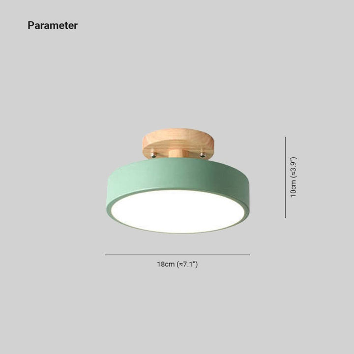 BowLift | Modern Wood LED Ceiling Light with Dimmable Function