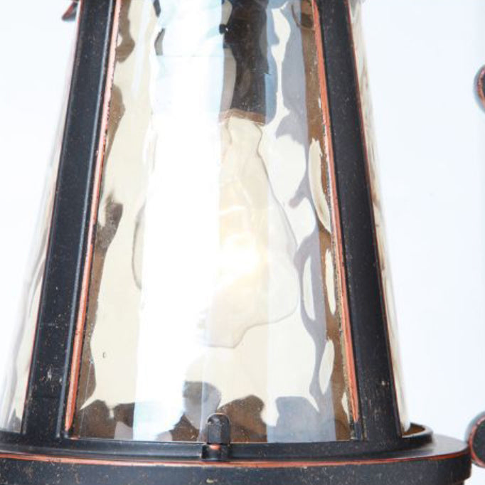 Traditional European Waterproof Aluminum Glass Cylinder 1-Light Wall Sconce Lamp For Outdoor Patio | Bowlift