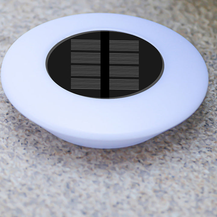 Modern Simplicity Solar Waterproof PP PS Round Conic LED Landscape Lighting Outdoor Light For Garden | Bowlift