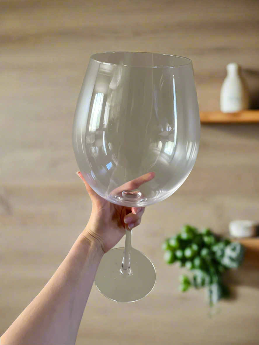 Huge 106 Oz Wine Glass and Beer Mug Combo - 3000ML Extra Large Crystal Glass for Parties, Weddings, and Celebrations Bowlift