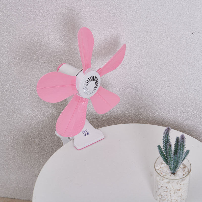 Women's Portable Table Fan with Floral Design Bowlift