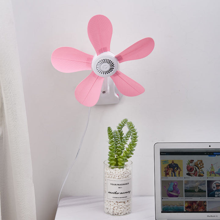 Women's Portable Table Fan with Floral Design Bowlift