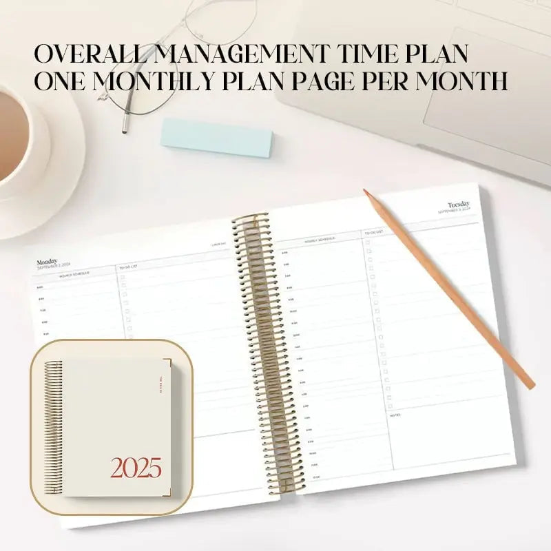 BowLift | 2025 Daily Planner with Complete Organization Tools