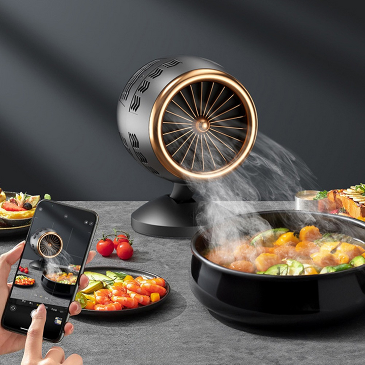 BowLift | Portable Extractor Fan for the Kitchen – Compact and Adjustable Smoke Extractor with Silence Function