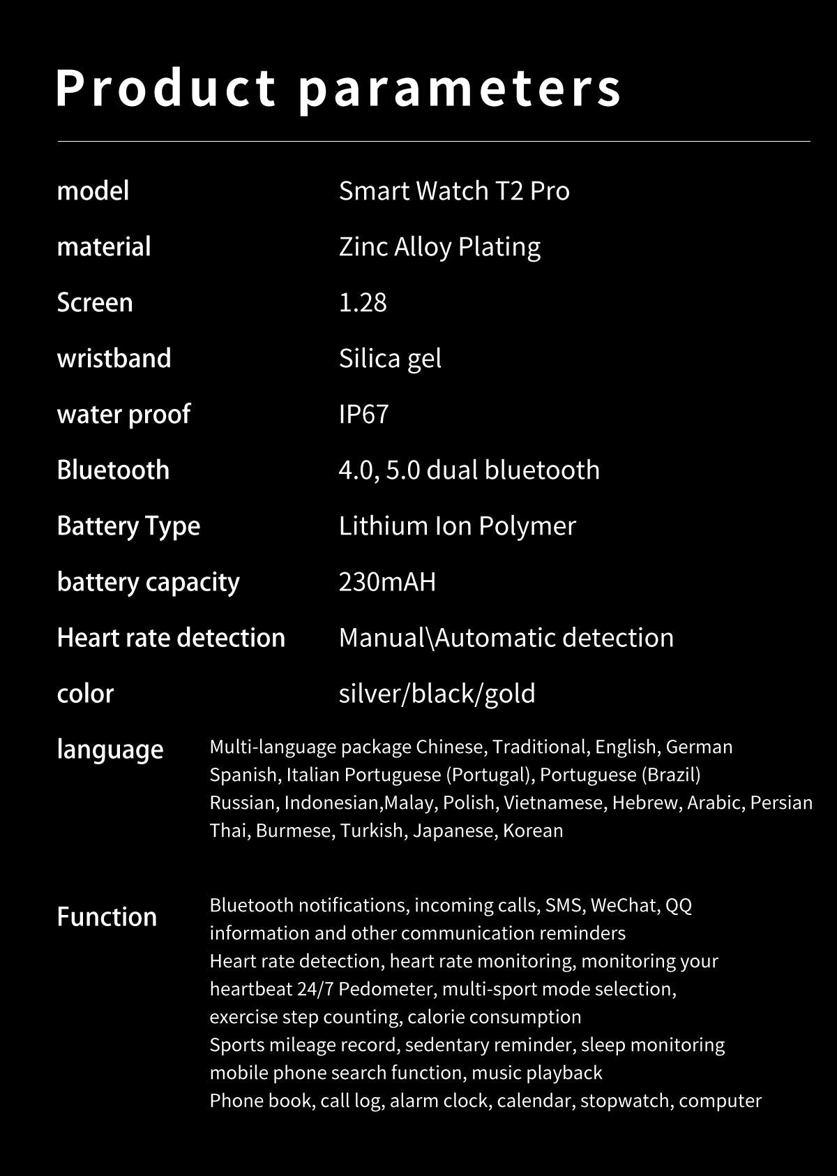 BowLift | Smart Watch Fitness Tracker - Track Your Body Signals and Take Care of Your Health!