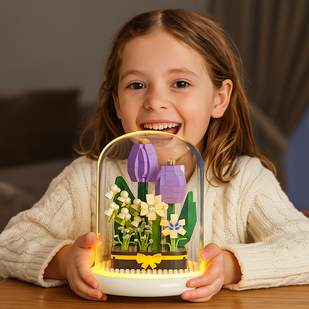 BowLift | Elegant building block flower in a glass