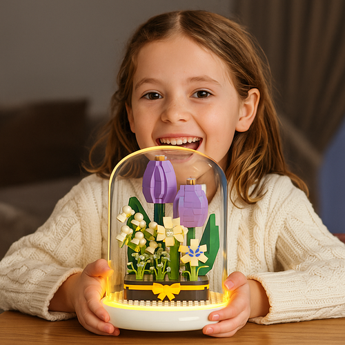 BowLift | Elegant building block flower in a glass