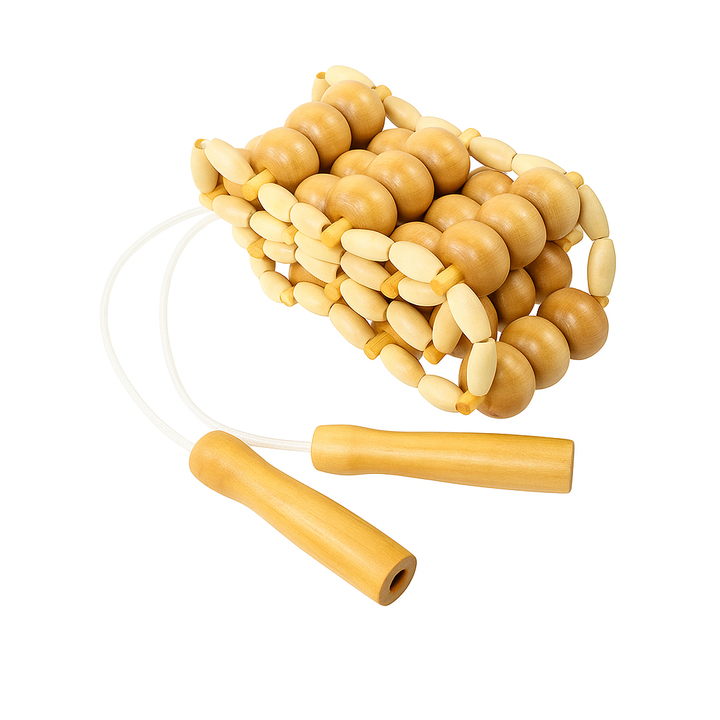 Pain Relief – Solid-Wood Beads – Relieve Muscle Tension – Portable Full-Body Relaxation Tool Bowlift