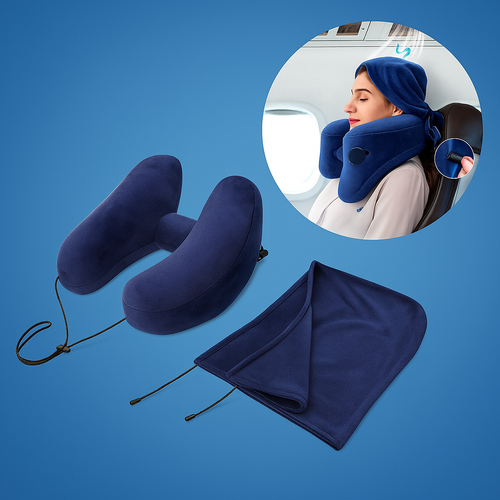 Light-Blocking Hood – Soft Plush Cover – Ergonomic Neck Support – Portable Comfort For Long Journeys Bowlift