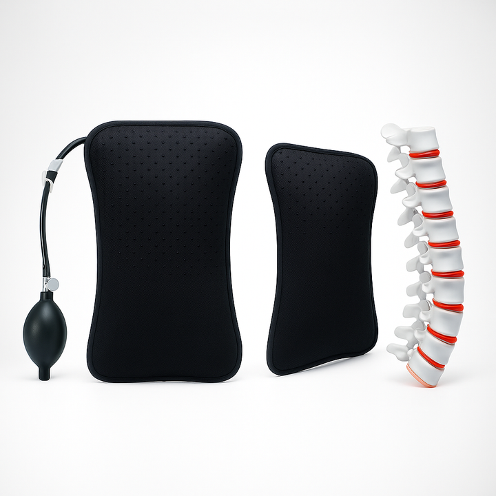 Spine Alignment – Adjustable Firmness – Back Pain Relief – Office Travel Car Seat Support Bowlift