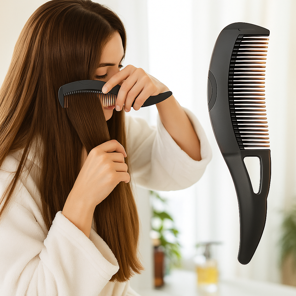 Hollow Design – Soft Tip Scalp Massager – Relieves Itch – Removes Flakes – Healthy Clean Hair Bowlift