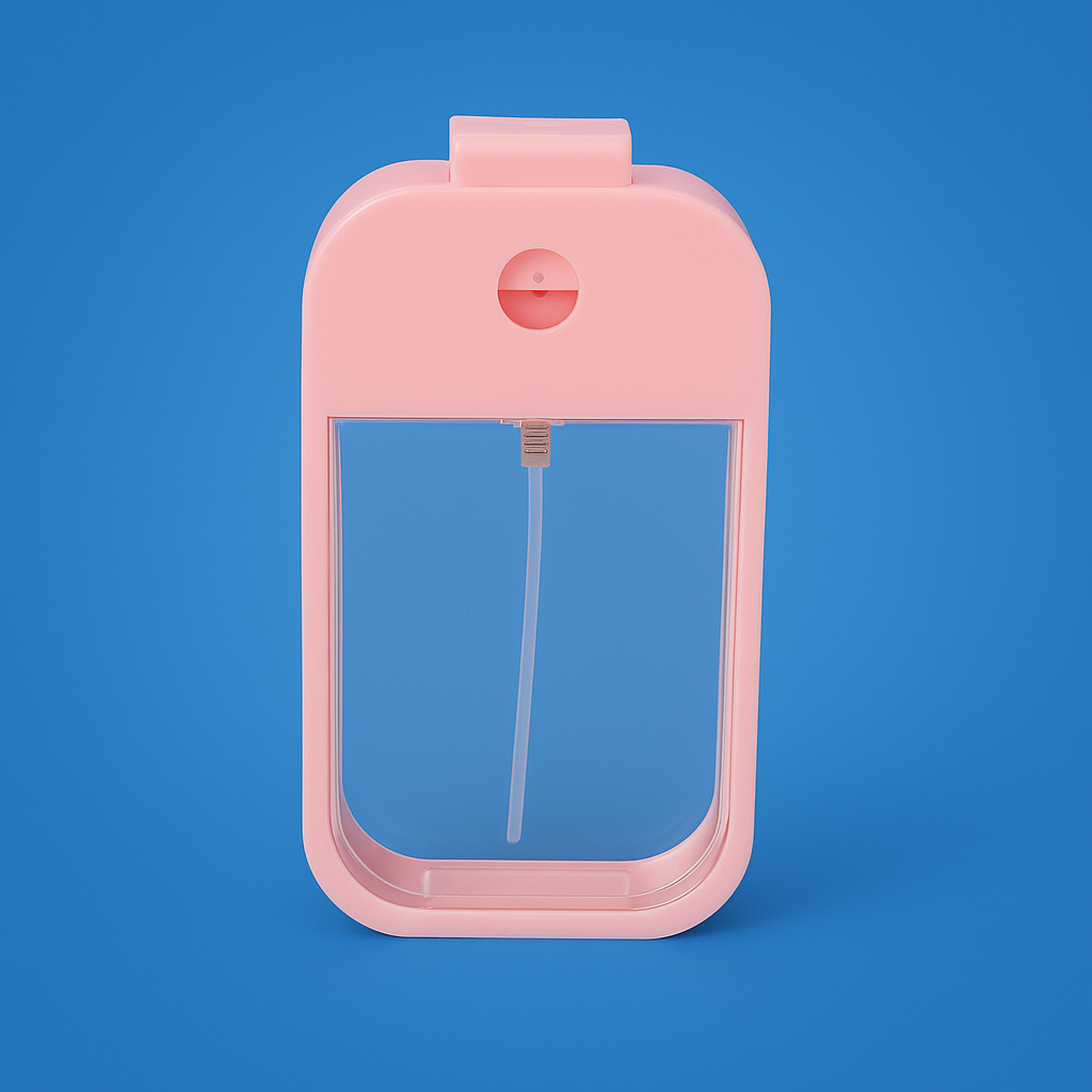 Leak-Proof Fine Mist Refillable – Compact Card-Shape for Perfume & Sanitiser Bowlift