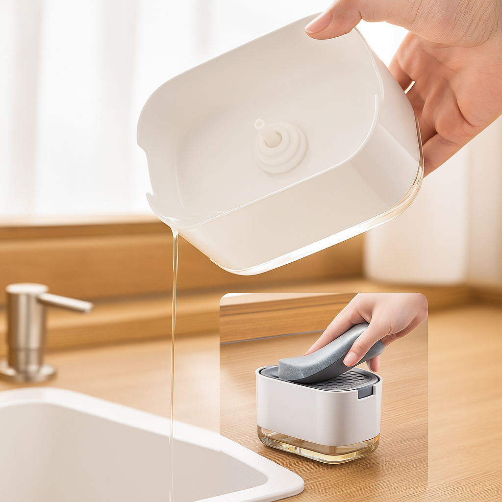 Compact Non-Slip – Silicone Base Easy Clean – Kitchen Sink Organisation Bowlift