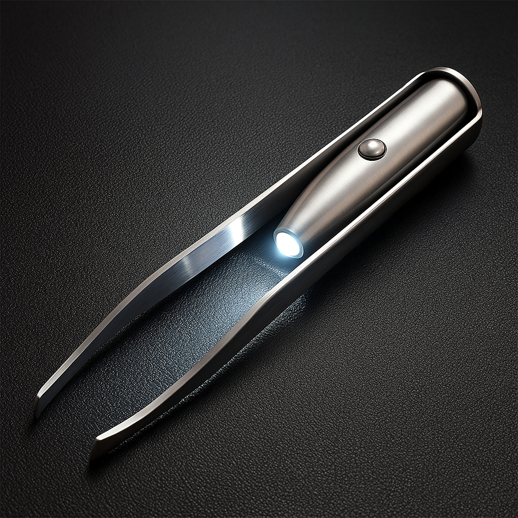 Rust-Resistant Stainless Steel – LED Light Precision Grip – Long-Lasting At-Home Grooming Bowlift