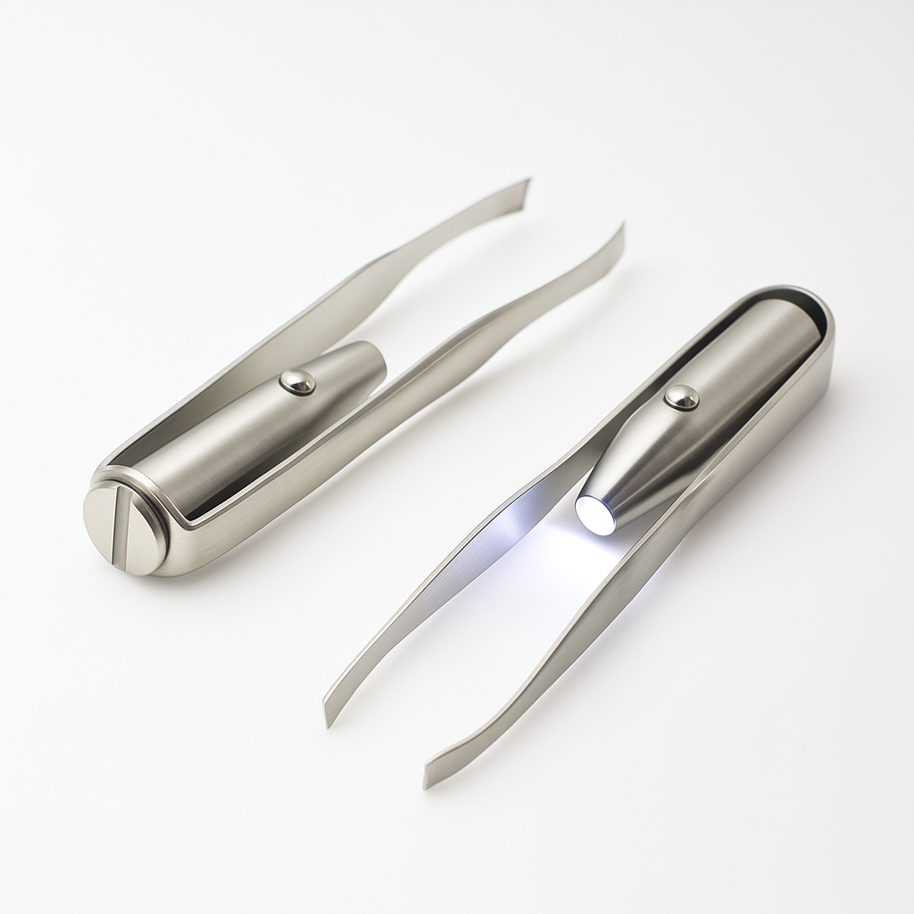 Rust-Resistant Stainless Steel – LED Light Precision Grip – Long-Lasting At-Home Grooming Bowlift