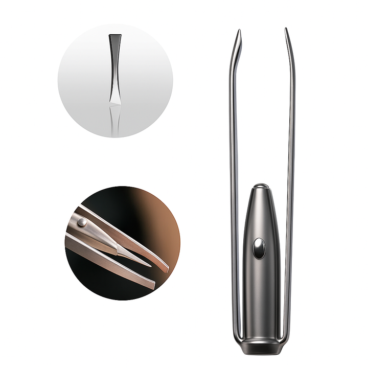 Rust-Resistant Stainless Steel – LED Light Precision Grip – Long-Lasting At-Home Grooming Bowlift