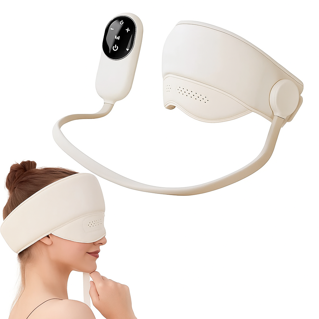 Heated Hot Compress – Adjustable Rechargeable Design – Stress Relief Relaxation & Better Sleep Bowlift