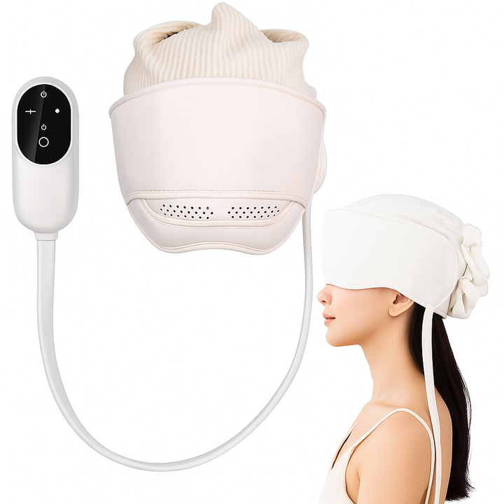 Heated Hot Compress – Adjustable Rechargeable Design – Stress Relief Relaxation & Better Sleep Bowlift