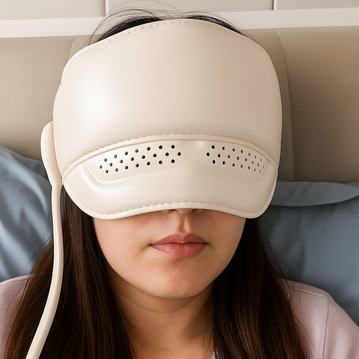 Heated Hot Compress – Adjustable Rechargeable Design – Stress Relief Relaxation & Better Sleep Bowlift