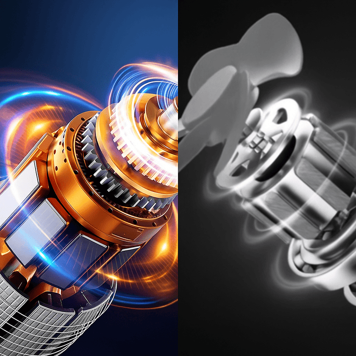 Double Head Car Fan with Suction Cup and Battery | Bowlift