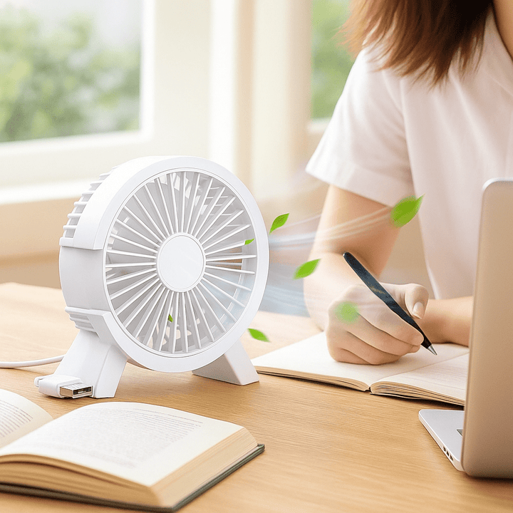 Mini Electric Portable Rechargeable and Silent Fan | Bowlift
