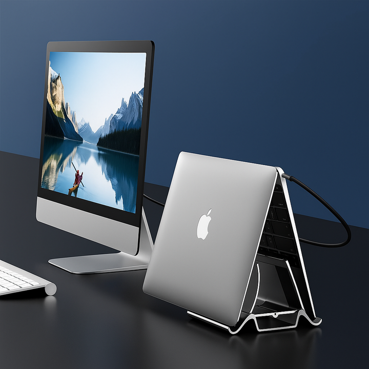 Adjustable Aluminium Design – Space-Saving Cooling Holder for Workstations Bowlift