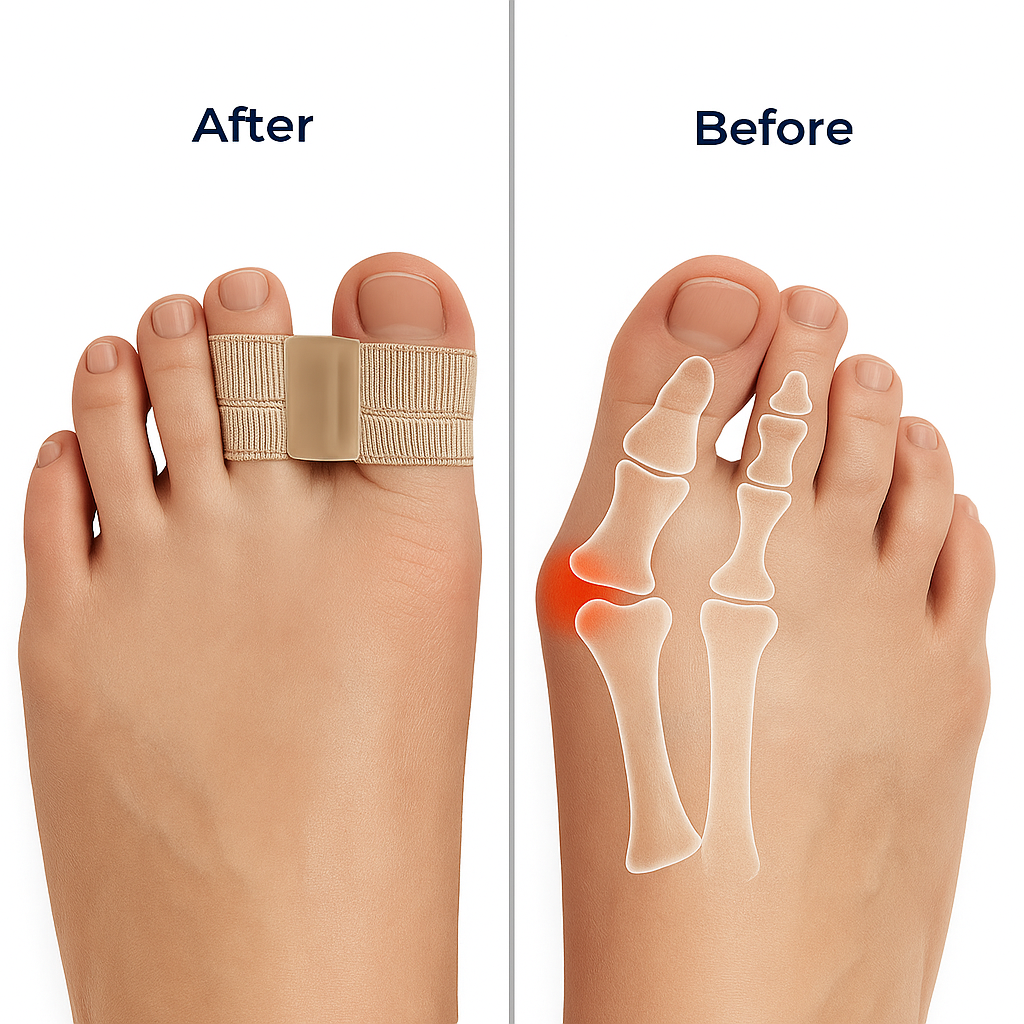 Bunion & Overlapping Toe Relief – Soft Flexible Gel Design – Daily Shoe Comfort Bowlift