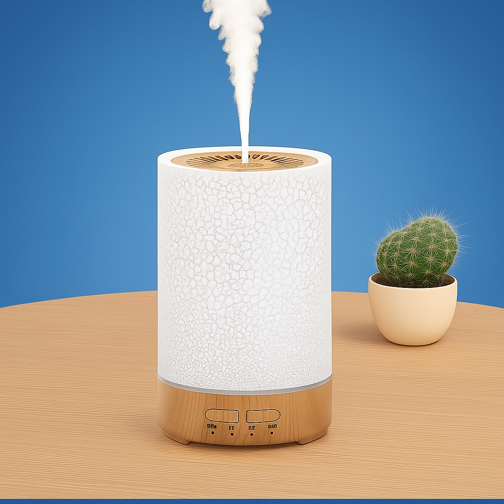 Essential Oil Diffuser with LED Night Light – Quiet Cool Mist – Bedroom & Home Relaxation Bowlift