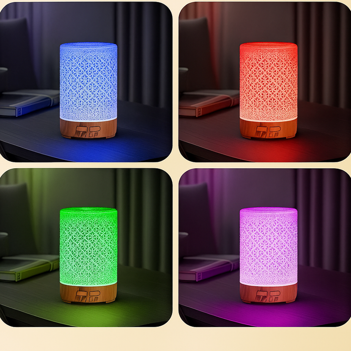 Essential Oil Diffuser with LED Night Light – Quiet Cool Mist – Bedroom & Home Relaxation Bowlift