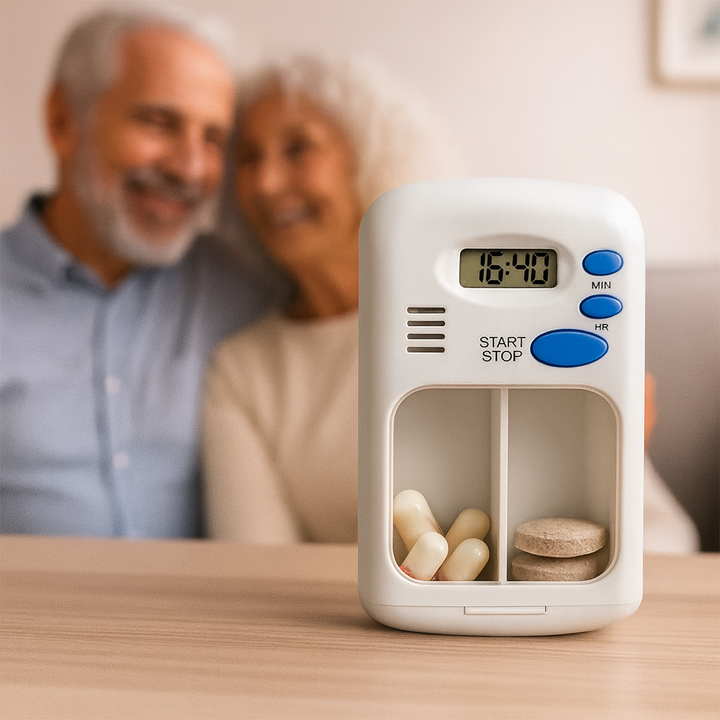 Medication Reminder with Timer – Portable & Easy to Use – Daily Health Support Bowlift