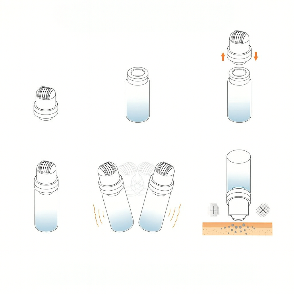 Boosts Serum Absorption – Refillable Bottle & Fine Needles – Safe At-Home Skincare Bowlift