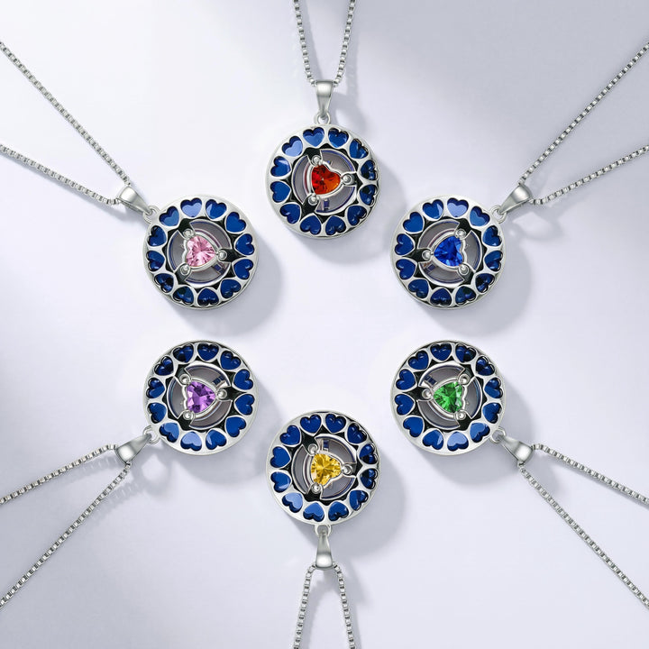 BowLift | Lunara | 18K Gold Plated Birthstone Necklace Moonstar Design