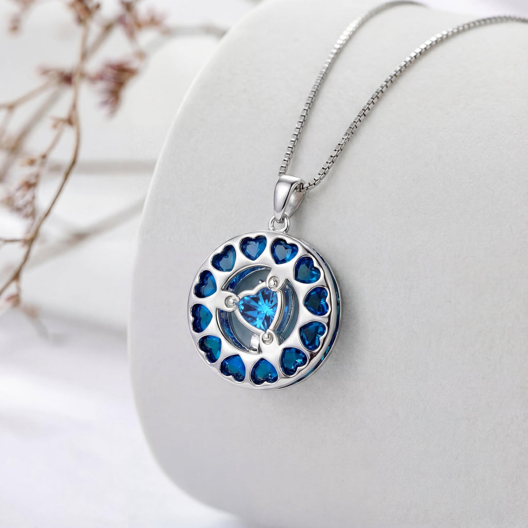 BowLift | Lunara | 18K Gold Plated Birthstone Necklace Moonstar Design