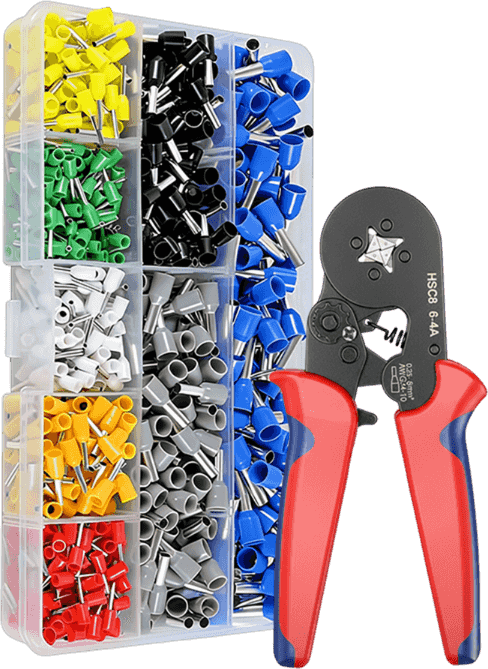 End sleeves set with crimping pliers | Bowlift