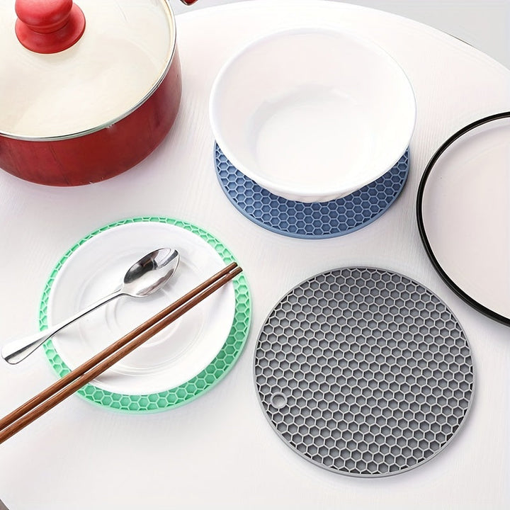 BowLift | Silicone Heat Resistant Trivet Mat Round
