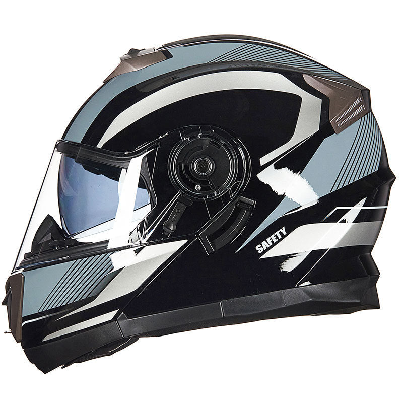 Full-Face Motorcycle Helmet Bowlift
