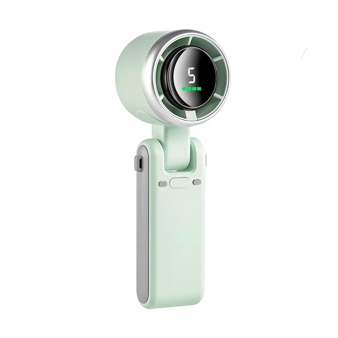 3-in-1 Mini Handheld Turbo Fan – Desk, Neck & Portable Cooling Fan (Rechargeable) | Bowlift