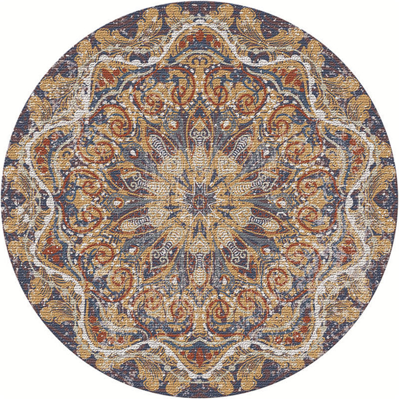 BowLift | Exotic Moroccan Carpet Multicolored Floral Pattern Rug Non-Slip Pet-Friendly Stain-Resistant Rug for Home