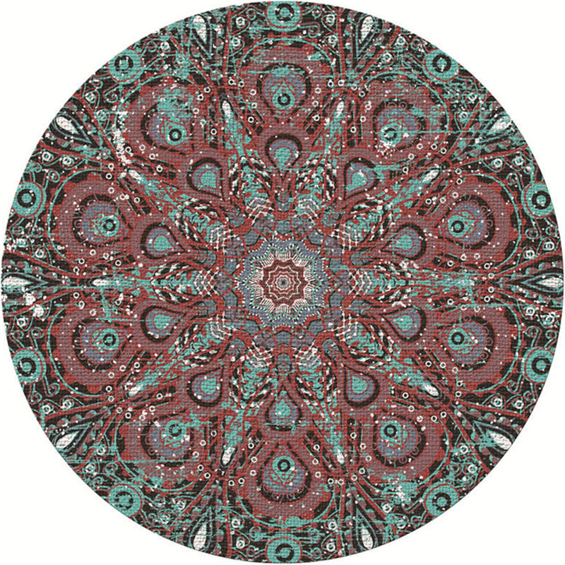 BowLift | Exotic Moroccan Carpet Multicolored Floral Pattern Rug Non-Slip Pet-Friendly Stain-Resistant Rug for Home