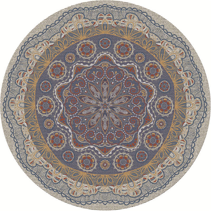 BowLift | Exotic Moroccan Carpet Multicolored Floral Pattern Rug Non-Slip Pet-Friendly Stain-Resistant Rug for Home