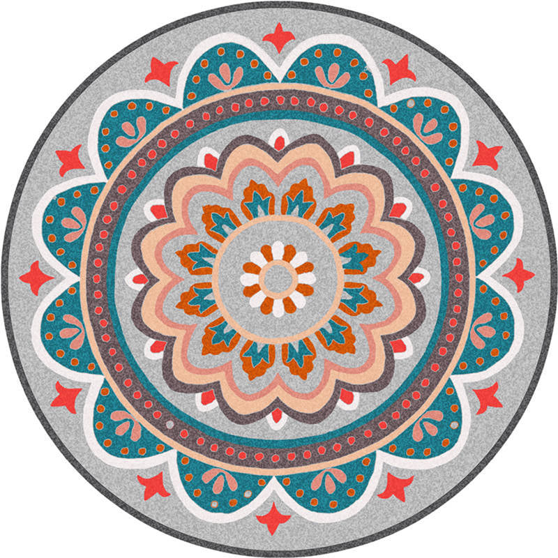 BowLift | Exotic Moroccan Carpet Multicolored Floral Pattern Rug Non-Slip Pet-Friendly Stain-Resistant Rug for Home