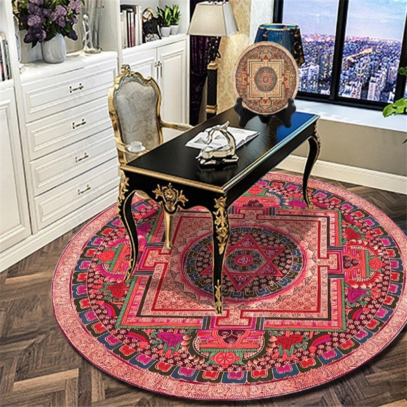 BowLift | Exotic Moroccan Carpet Multicolored Floral Pattern Rug Non-Slip Pet-Friendly Stain-Resistant Rug for Home