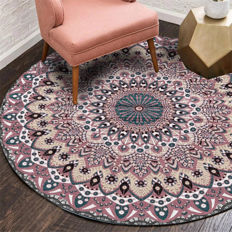 BowLift | Exotic Moroccan Carpet Multicolored Floral Pattern Rug Non-Slip Pet-Friendly Stain-Resistant Rug for Home