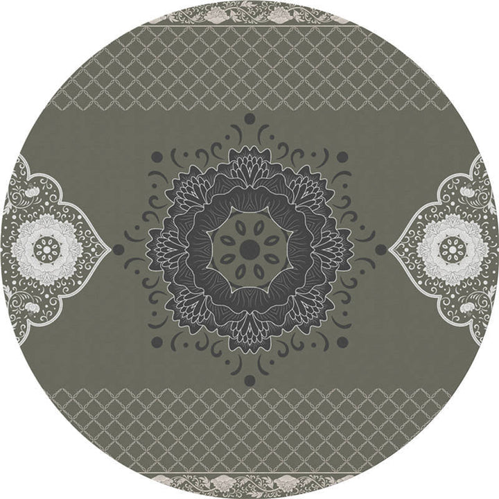 BowLift | Moroccan Living Room Carpet Multicolored Flower Carpet Polyester Machine Washable Stain Resistant Non-Slip Backing Carpet