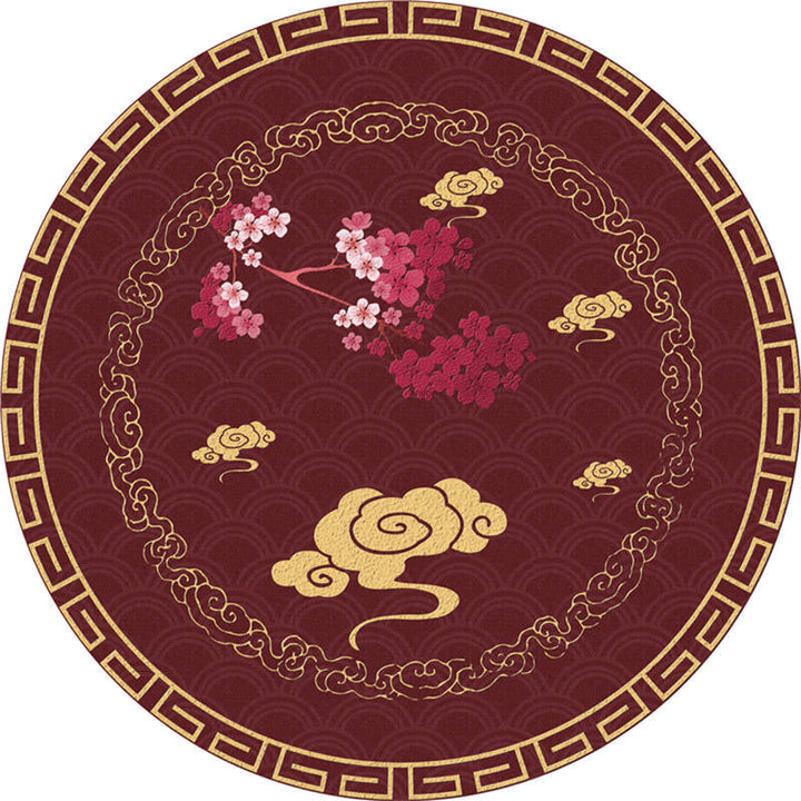 BowLift | Moroccan Living Room Carpet Multicolored Flower Carpet Polyester Machine Washable Stain Resistant Non-Slip Backing Carpet